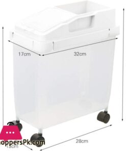 Rice Bucket Kitchen Grain Storage Box Removable Rice Bucket Moisture-Proof Plastic Grains Rice Storage Tank 10Kg 24 Zym Rice Bucket Household Kitchen Miscellaneous Grain Storage Box Removable Rice Bucket Moisture Proof Plastic Grains Large Capacity Rice Storage Tank Whitecolorwhite