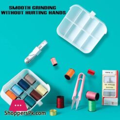 Byylecl Sewing Supplies Organizer Cute Cat Ear Sewing Storage Box Double Laye Mini Sewing Kit Diy Crafts Sewing Accessories Storage Basket For Thread Needles Scissors