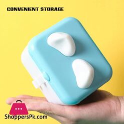 Byylecl Sewing Supplies Organizer Cute Cat Ear Sewing Storage Box Double Laye Mini Sewing Kit Diy Crafts Sewing Accessories Storage Basket For Thread Needles Scissors