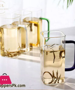 Square Glassware Mug 280 ML - Pack Of 3