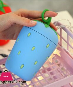 Strawberry Glass Cute Water Bottle Portable Kids Water Bottle With Lid Handle - Image 5