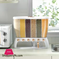 Sub Grid Rice Barrels Insect Proof And Moisture Proof Sealed Rice Cans Household Rice Storage Boxes 8 Grain And Coarse Grain Sub Grid Rice Barrels Insect Proof And Moisture Proof Sealed Rice Cans Household Rice Storage Boxes