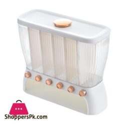 Sub Grid Rice Barrels Insect Proof And Moisture Proof Sealed Rice Cans Household Rice Storage Boxes 9 Grain And Coarse Grain Sub Grid Rice Barrels Insect Proof And Moisture Proof Sealed Rice Cans Household Rice Storage Boxes