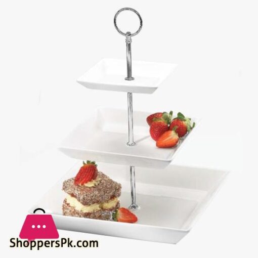 SY4457S 3Tier Sq Cake Stand Symphony 6c
