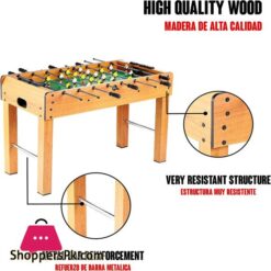 Tabletop Football 638 Football Table Football Table Made Of Wood 2 Balls Soccer Table Football Player Sport With Legs Size 121 X 61 X 79 Cm Football Game 10 Calma Dragon 638 Football Table Football Table Made Of Wood 2 Balls Soccer Table Football Player Sport With Legs Size 121 X 61 X 79 Cm Football Game