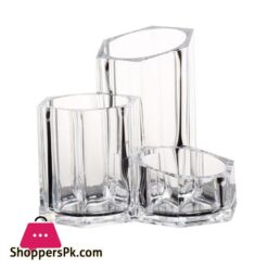 Transparent Acrylic Storage Box Creative Canister Desk Organizer For Cosmetic Brushes Eyebrow Pencil Mac Cosmeticsstorage Boxes Bins