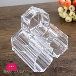 Transparent Acrylic Storage Box Creative Canister Desk Organizer For Cosmetic Brushes Eyebrow Pencil Mac Cosmeticsstorage Boxes Bins