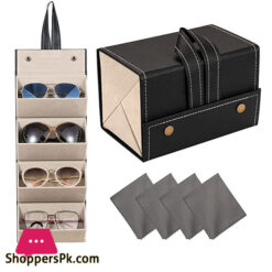 Sunglasses Organizer 4 Slots Travel Glasses Case