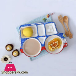 Divided Melamine Plate - Bus Shape