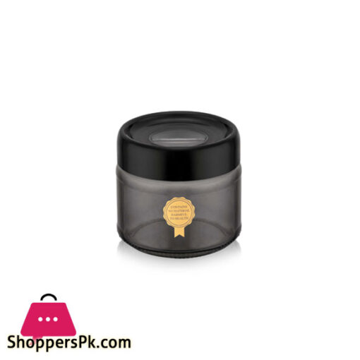 Qlux Black Pearl Glass Jar 300 CC