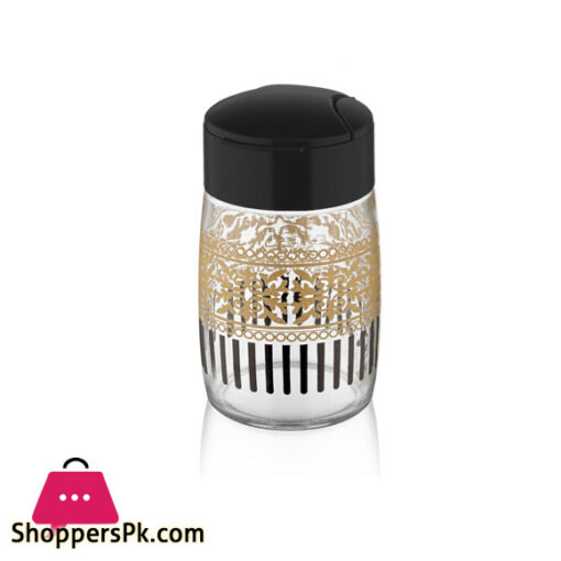 Drop Oval Salt Shaker Gilt Patterned 100 CC