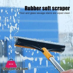 Shower Cleaning Brush Scrub Brush With Long Handle 2 In 1 Cleaning Scrub Brush Adjustable V Shaped Floor Brush Scrubber 120 Degree Triangular Rotating Brush Head