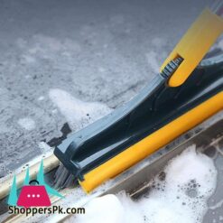 Shower Cleaning Brush Scrub Brush With Long Handle 2 In 1 Cleaning Scrub Brush Adjustable V Shaped Floor Brush Scrubber 120 Degree Triangular Rotating Brush Head