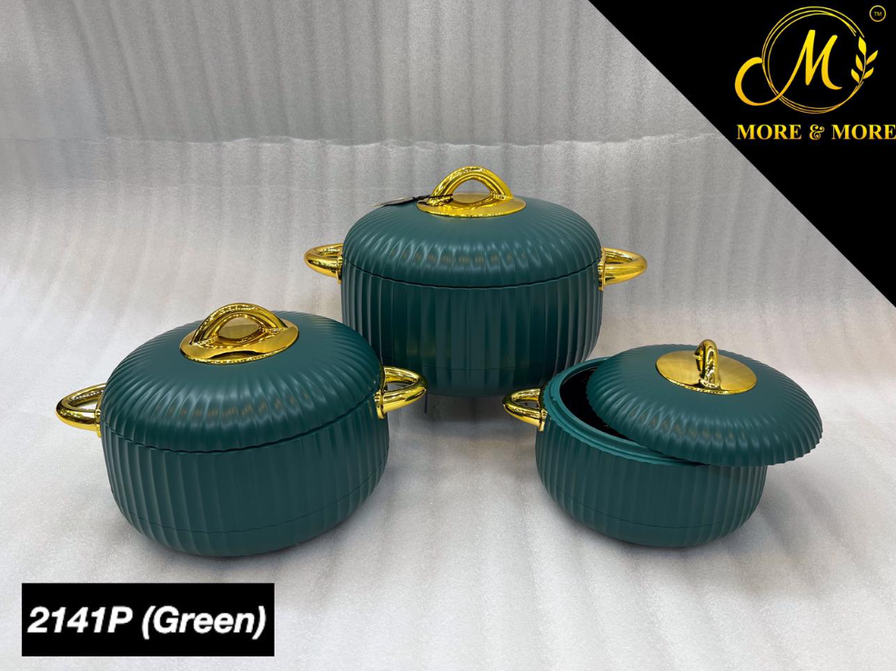 3Pcs Pumpkin Shape Hotpots With Gold Touch