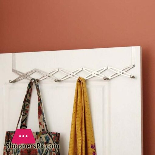 6 Hook Flexible Back Door Hanger Rack Bathroom Kitchen Organizer Hanger Hooks Home Storage Rack And Holder Clothes Organizer