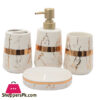 Amie-Naz Bathroom Set Stone Set Of 4Pcs