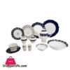 Rm223 Blue White 47 Piece Dinner Set