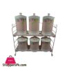 Zp396 Pink Rose Jar Set 6 Piece