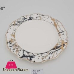 RM59 White Texture Plate 27cm