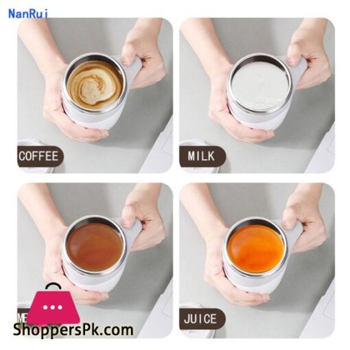 Battery operated Automatic Magnetic Stirring Coffee Cup Self Stirring Mug Auto Self Mixing Stainless Steel Cup For Coffee Tea Hot Chocolate Milk Mug Fit Home Office Travel