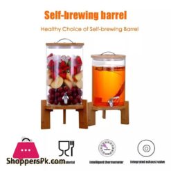 Glass Drink Dispenser With Spout Stainless Steel Beverage Dispenser With Stand For Parties Lemonade Stand For Tea Coffee Cold Milk Water Juice In Parties Offices Weddings - 11-Liter