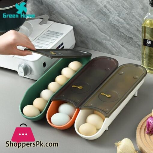 Green Home Egg Storage Container Food Grade Ergonomic Design Egg Storage Container