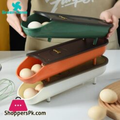 Green Home Egg Storage Container Food Grade Ergonomic Design Egg Storage Container