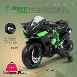 Goodluck Baybee Battery Operated Bike For Kids Rechargeable Bike Electric Ride On Baby Bike With Led Light Music Usb Battery Operated Kids Bike For Boys Girls 2 To 6 Years Green