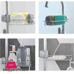Kitchen Sink Hanging Faucet Shelf Drain Rack Sponge Dish Cloth Holder Storage Rack Organizer