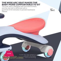 Magic Cars For Kids Baby Swing Car For Kids With Scratch Free Pu Led Wheels &Amp; Led Lights Ride On Toy Kids Car Push Ride On Magic Car For Kids 3 To 8 Years Boys Girls Qt-8066 15 Baybee Aero Magic Cars For Kids Baby Swing Car For Kids With Scratch Free Pu Led Wheels Led Lights Ride On Toy Kids Car Push Ride On Magic Car For Kids 3 To 8 Years Boys Girls Blue