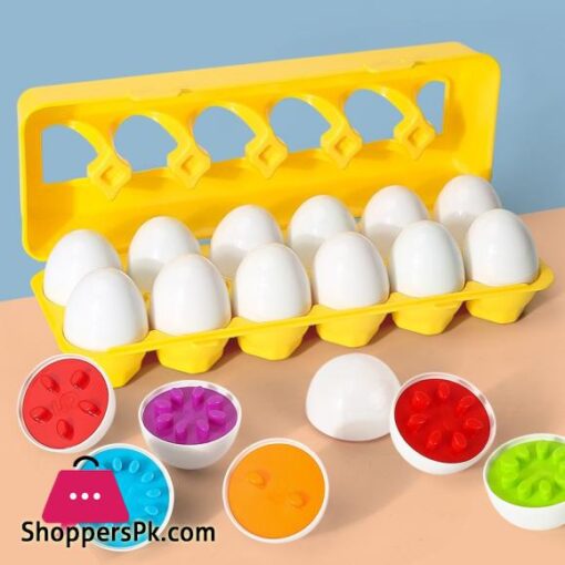 Matching Eggs Color Recognition Count 12 Pieces 11B