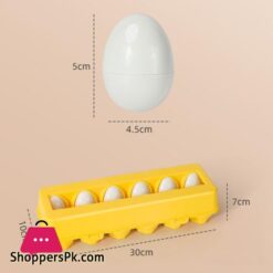 Matching Eggs Color Recognition Count 12 Pieces 11B