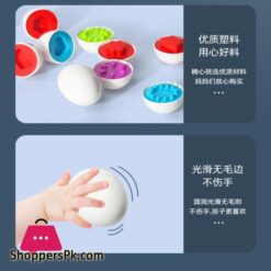 Matching Eggs Color Recognition Count 12 Pieces 11B