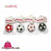 30pcsLot Mixed Colors Mini Ball Keychain Plastic LED Football Keychain Soccer Keyring LED Key Chains Soccer Key Chainsoccer key chain