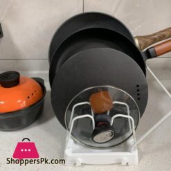 Multi Funtion Pot Pan Storage Rack 24 Tiers Pot Frying Pan Lid Storage Rack Organizer Kitchen Cookware Holder Pans Holder