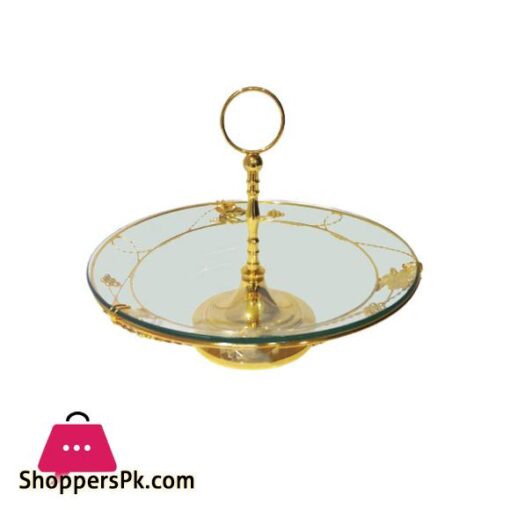 CD5201 Golden Pastry Stand Orchid 8c