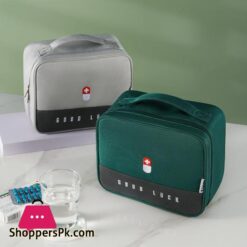 Practical Portable First Aid Kit Travel Medicine Storage Bag Drug Sorting Sundries Classification Package Life Accessories BagStorage Bags