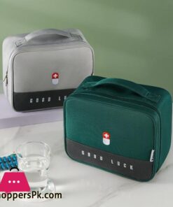 Practical Portable First Aid Kit Travel Medicine Storage Bag Drug Sorting Sundries Classification Package Life Accessories BagStorage Bags