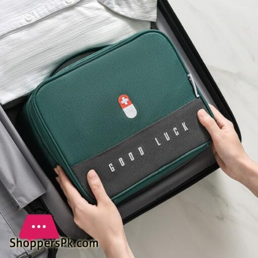 Practical Portable First Aid Kit Travel Medicine Storage Bag Drug Sorting Sundries Classification Package Life Accessories BagStorage Bags