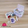 1 Set Tools Cord Scissors Pins Needles Nordic Style Double Layer Storage Sewing Box Set For Diy Fashion Craft Handmadesewing Tools Accessory