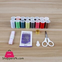 1 Set Tools Cord Scissors Pins Needles Nordic Style Double Layer Storage Sewing Box Set For Diy Fashion Craft Handmadesewing Tools Accessory