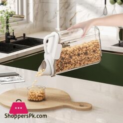 Transparent Portable Sealed Container Food Grade Acrylic Plastic Grain And Multigrain Insect Proof And Moisture Proof Storage Tank - 1800-Ml