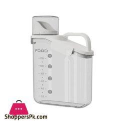 Transparent Portable Sealed Container Food Grade Acrylic Plastic Grain And Multigrain Insect Proof And Moisture Proof Storage Tank - 1800-Ml