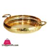 Zl2013659 Zolten Round Tray S Gold 6C