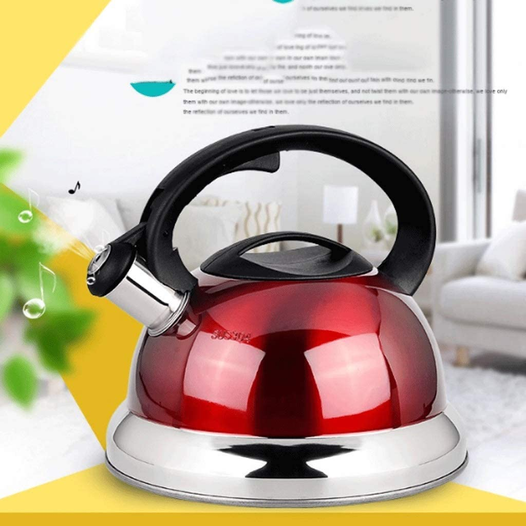 Arshia 3.2 Liter Stainless Steel Whisthabing Tea Kettle Food Grade Tea Pot With Heat Resistant Handle Hotplates Suitable For All Heat Sources