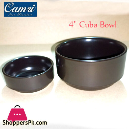 Camri Camri Cuba Bowl Retro Matte Black 4 Inch