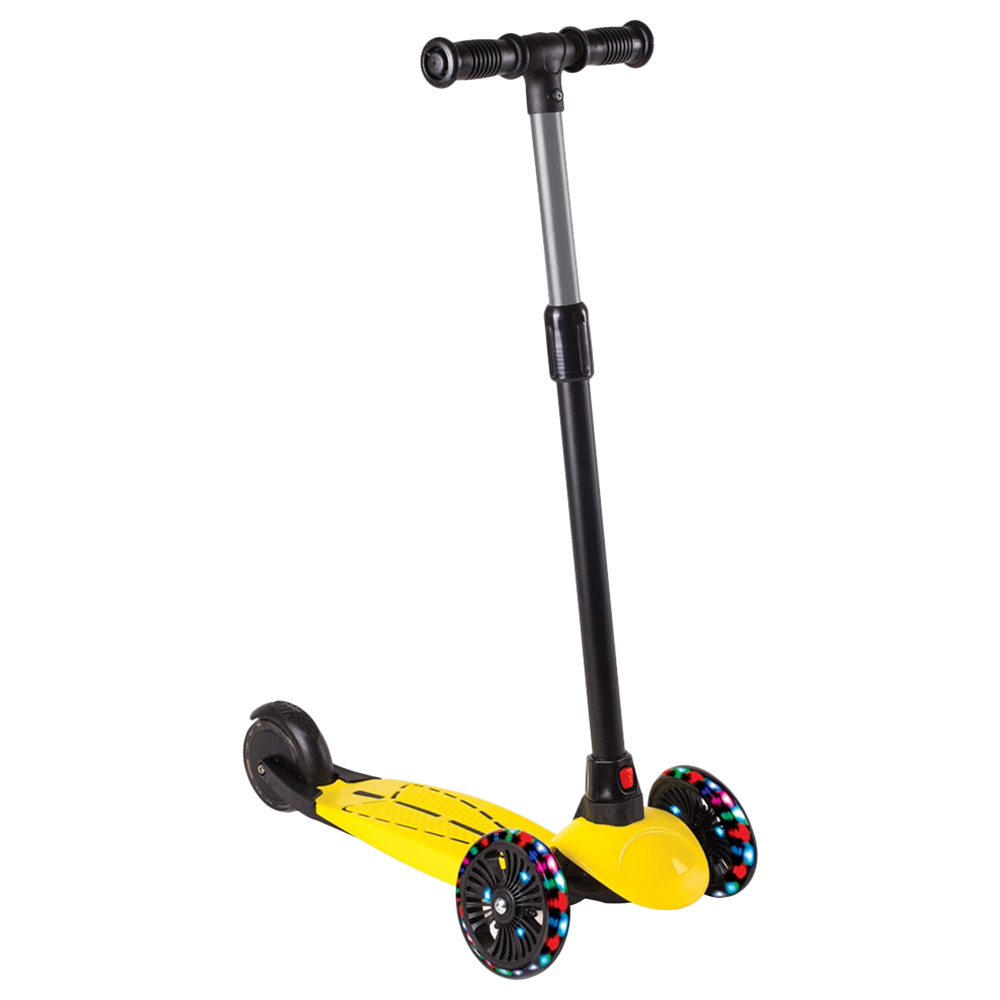 Cool Wheels Dragon 3 Wheel Kick Scooter With Light - Yellow - Fr59472