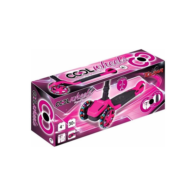 Cool Wheels Stuplar Light Wheel Foldable Scooter Pink - Fr59342