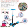 Cool Wheels Twist With Light Blue Scooter – Fr58055