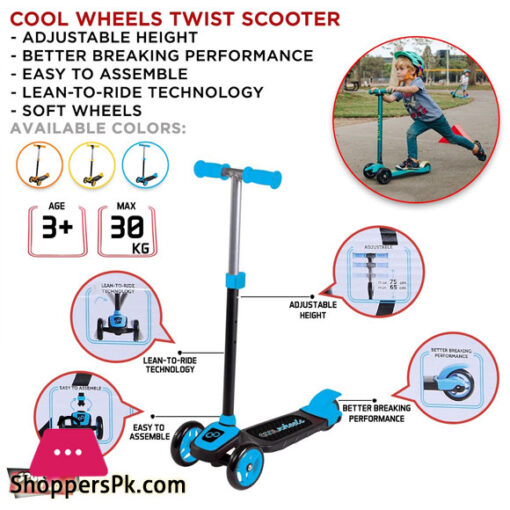 COOL WHEELS TWIST WITH LIGHT BLUE SCOOTER – FR58055